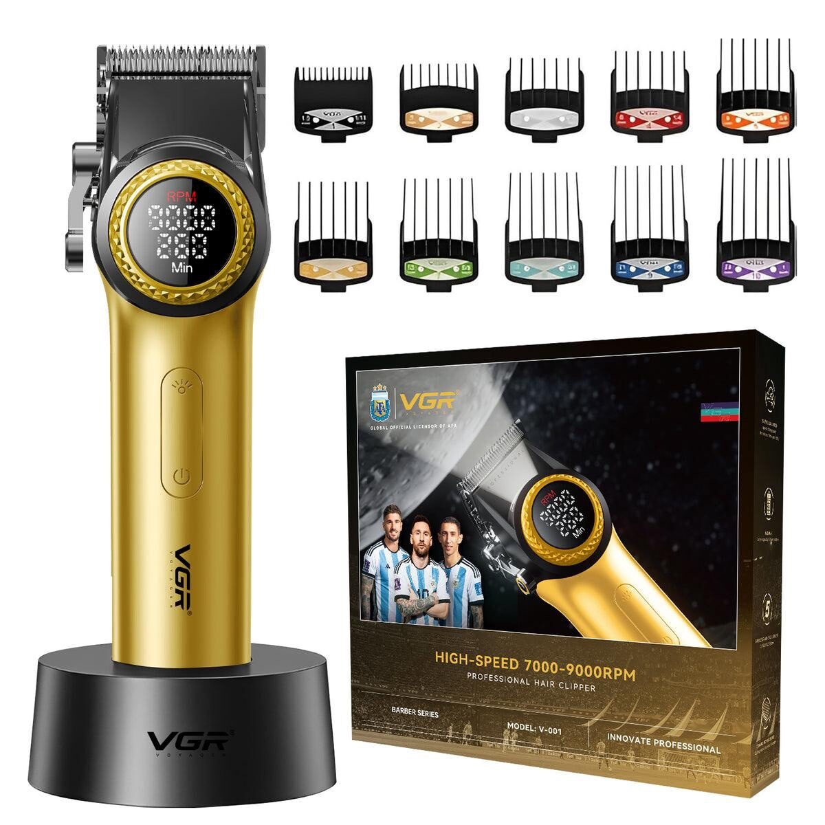8bab9b28-3fa6-47c8-96fb-80fb10b02e0a VGR PROFESSIONAL HAIR CLIPPER-GOLD EDITION V-001 - Image 1