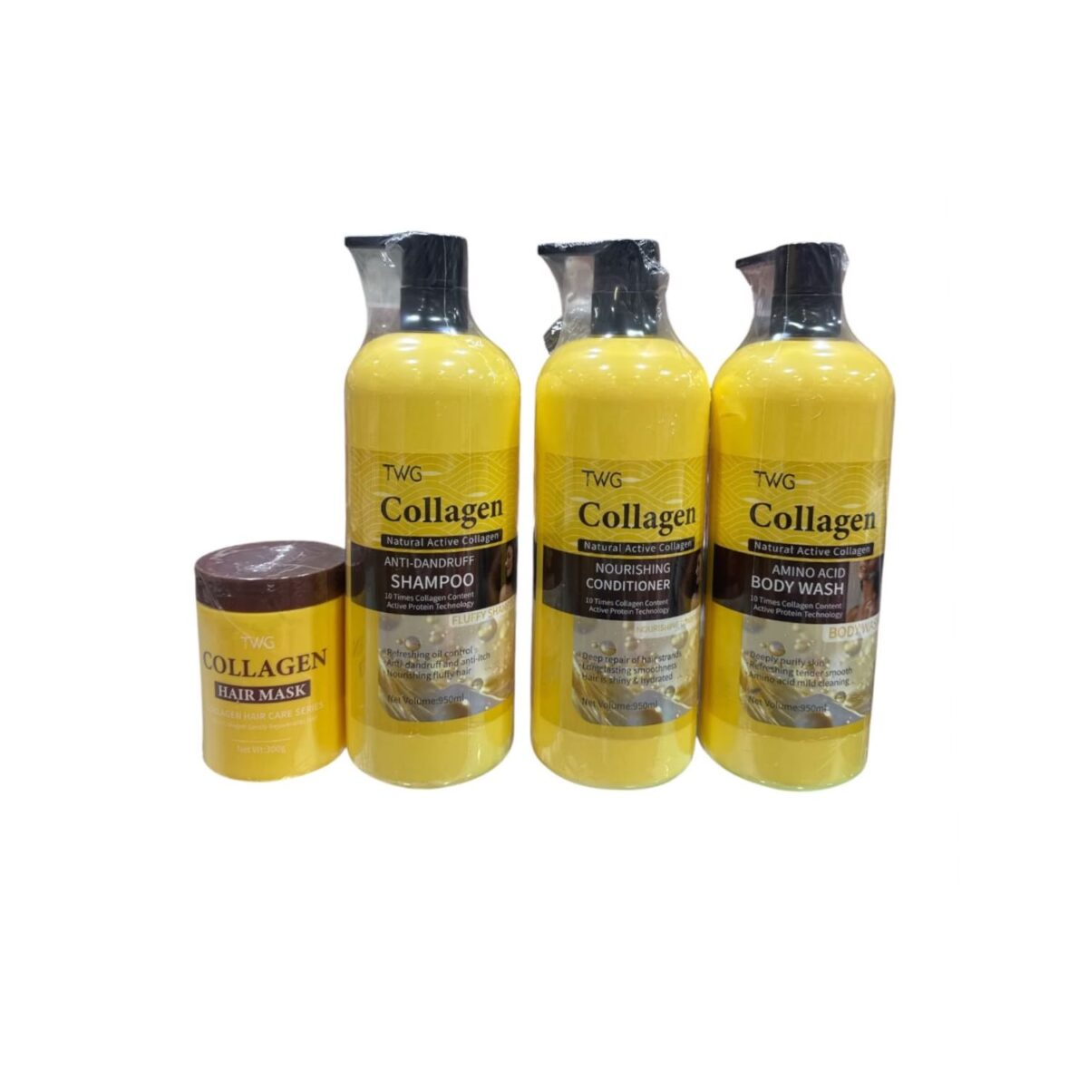 Souqbatul TWG Natural Active Collagen Anti-Dandruff Shampoo Hair Care set - Image 1