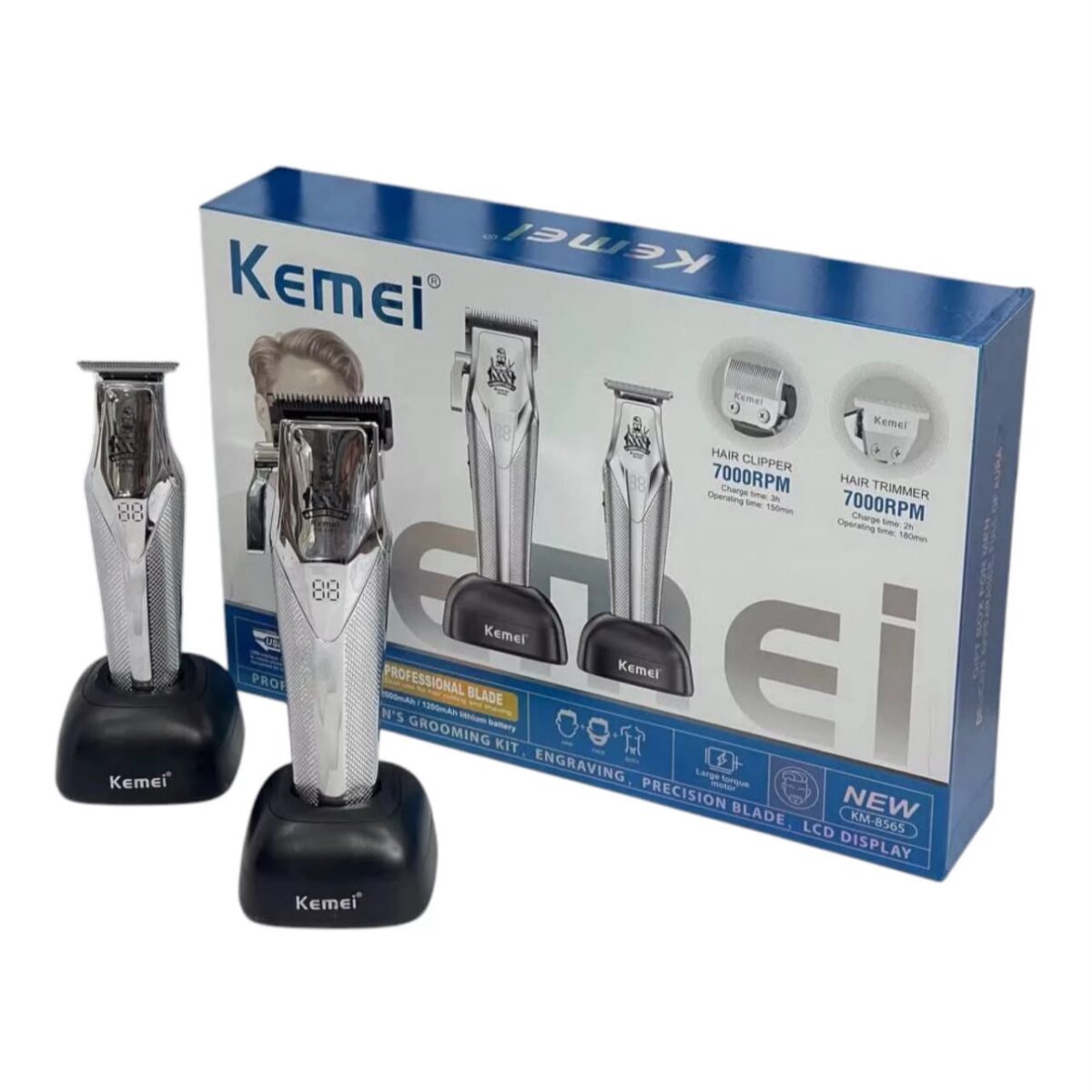 WhatsApp Image 2026-08-05 at 1.45.45 PM Kemei KM-8565 professional grooming kit - Image 1