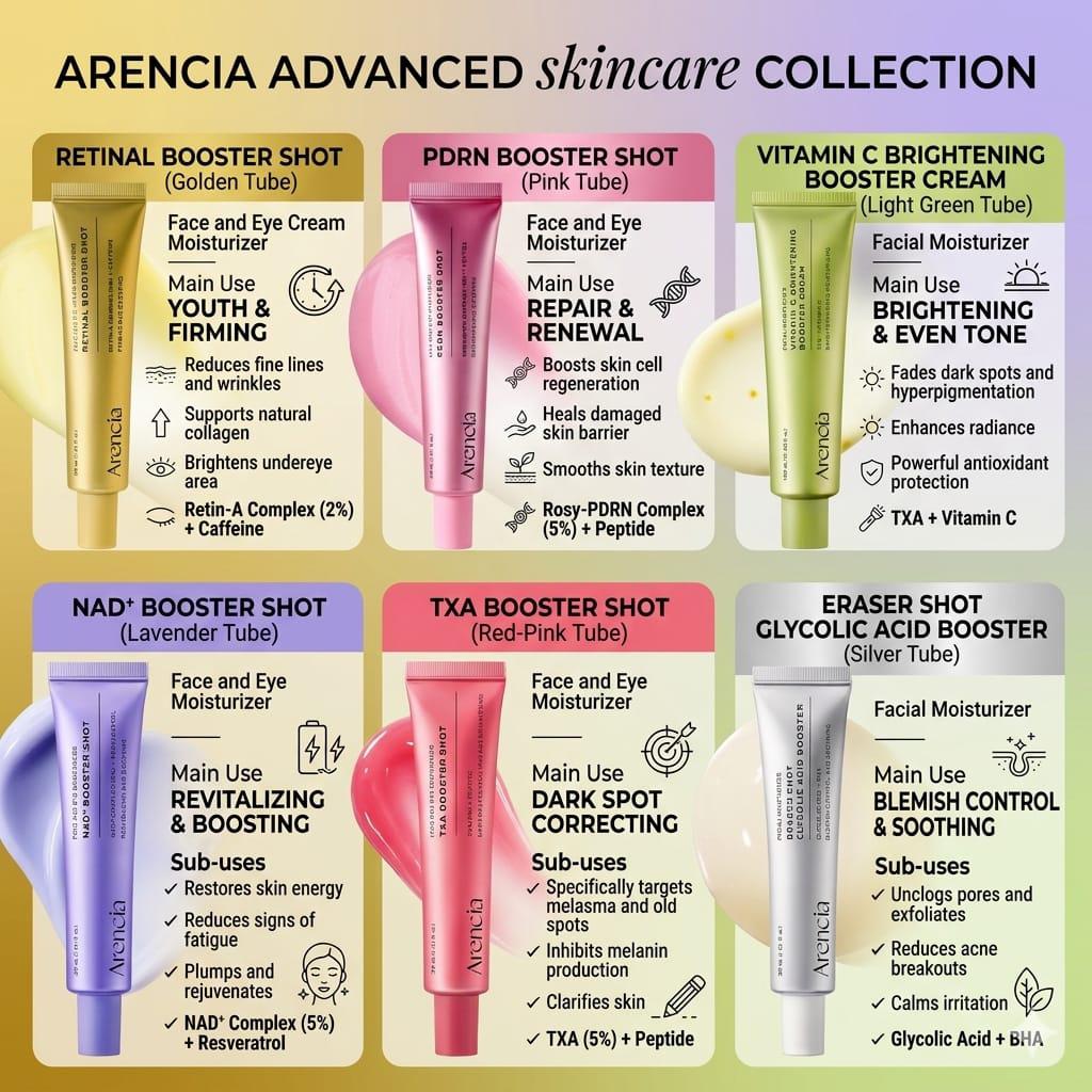 WhatsApp Image 2026-08-24 at 8.14.24 PM (2) ALL Arencia Face & Eye Booster Shot Cream - 30ml - Image 1