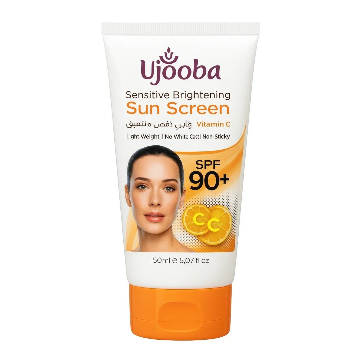 imgi_140_14_d67653f5-9603-4152-816f-bee27491131f Ujooba Sensitive Brightening Sun Screen SPF90+ Vitamin C - 150ml - Image 1