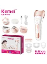 Kemei KM-6053 is a 6-in-1 rechargeable women's beauty and grooming tool kit - Image 2
