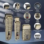 Kemei Professional 3 In 1 Hair Clippers Trimmer Men Shaver Set - Image 4