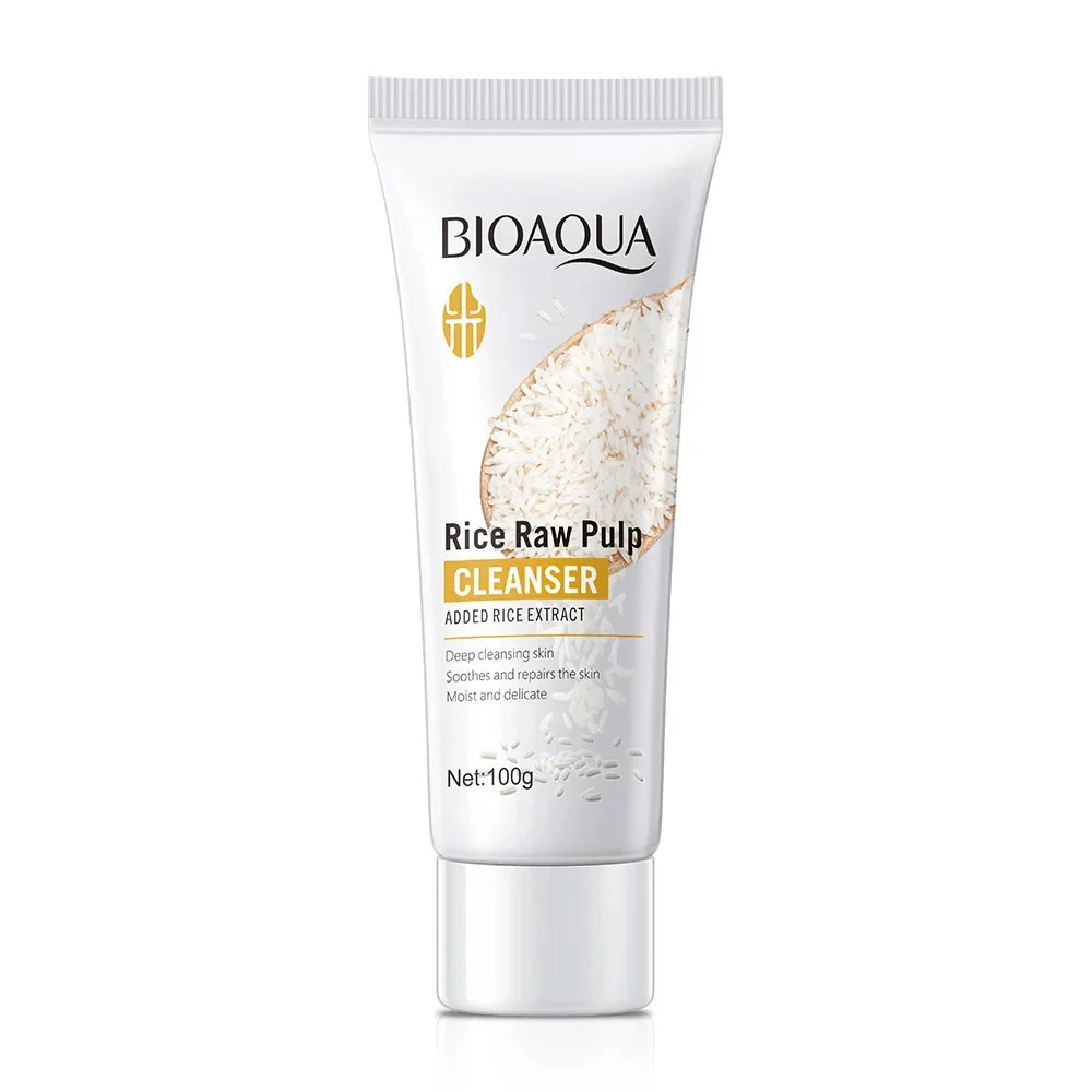 imgi_53_download_29_7d79acd8-0a42-402d-9bc6-f9d0058b6c92 BIOAQUA Rice Raw Pulp Facial Cleanser - Brightening & Moisturizing 100g - Image 1