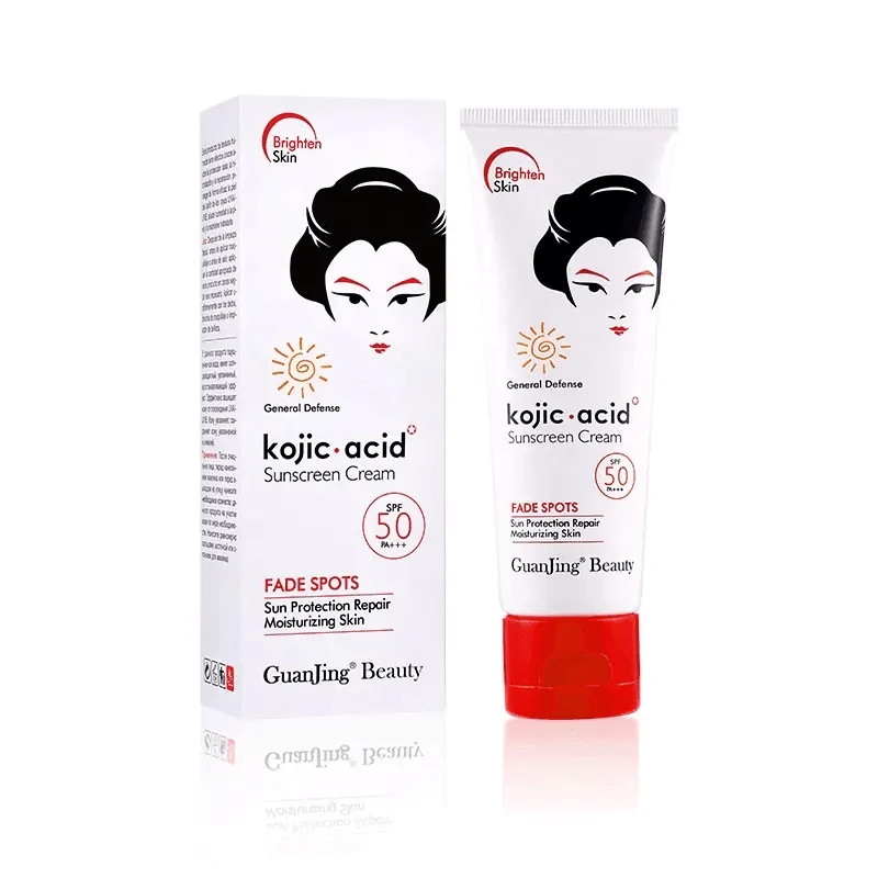 imgi_95_guanjing-beauty-fade-spots-kojic-acid-sunscreen-cream-spf50-80g-pinoyhyper-1 Guanjing Beauty Fade Spots Kojic Acid Sunscreen Cream SPF50 +++ - 80g - Image 1