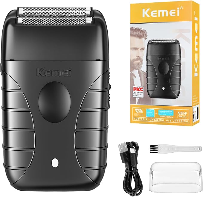 716oPuxxK6L._AC_SX679_ KEMEI Professional Electric Foil Shaver for Men - Image 1