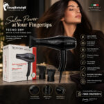 Tecno Dry Black Hair Dryer Super Turbo 6000