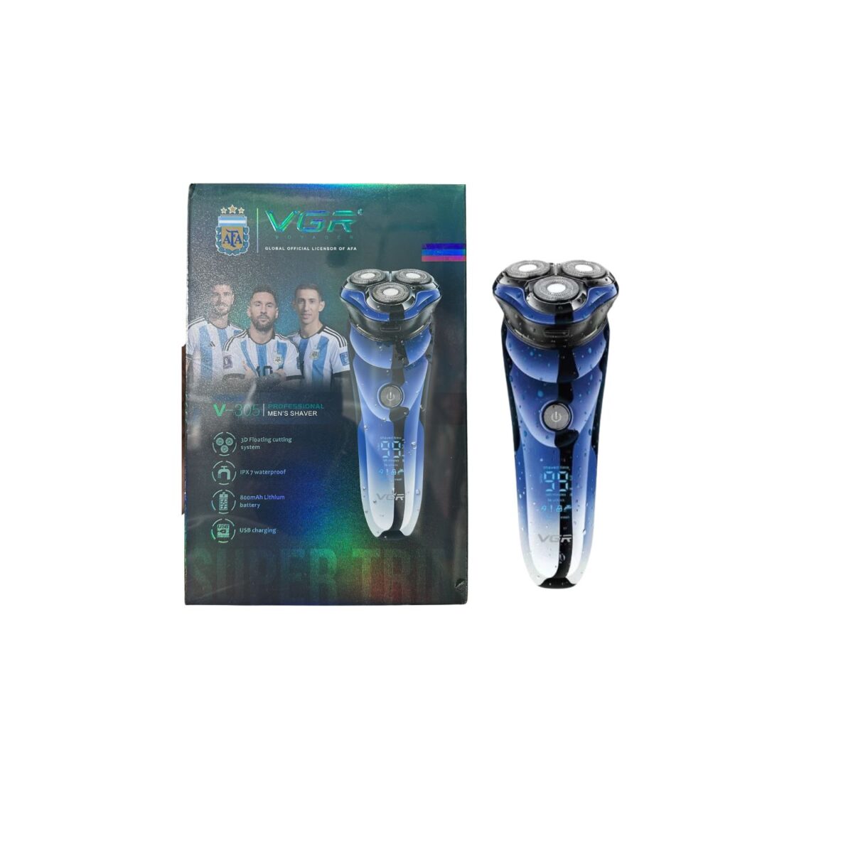 Souqbatul (1) VGR 3 Head Electric Shaver Wet & Dry (Argentina Edition) V-306 - Image 1