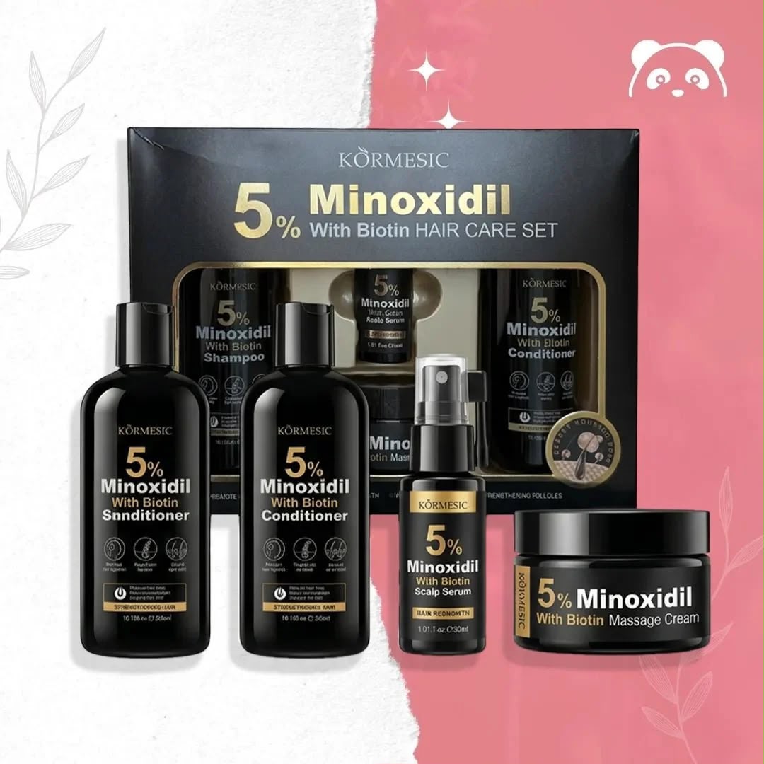 WhatsApp Image 2026-10-06 at 1.15.37 PM Kormesic 5% Minoxidil with Biotin 4-in-1 Anti-Hair Loss and Hair Growth Set - Image 1