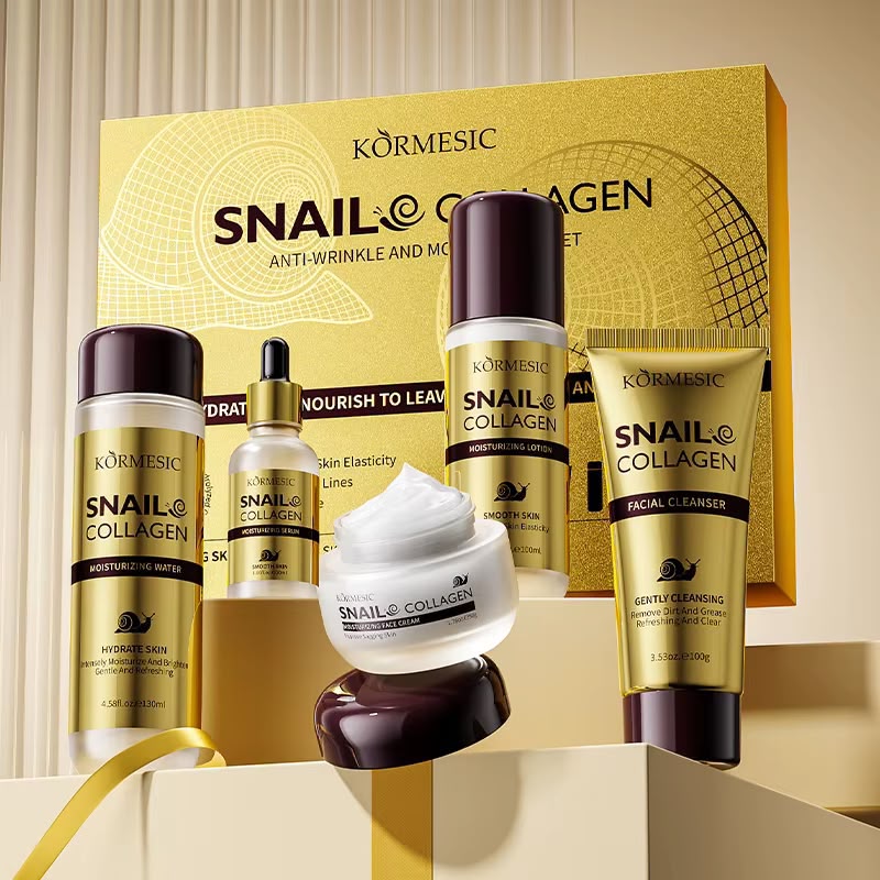 WhatsApp Image 2026-10-06 at 1.15.56 PM OEM Facial Care Set Snail Collagen Anti Wrinkle Moisturizing Kit - Image 1