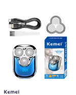Kemei KM-T83 3-blade rotary electric mini shaver - Image 2