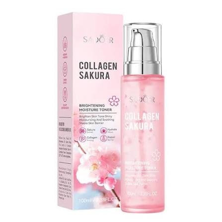images (1) Collagen Sakura Brightening Moisture Toner 100ml - Image 1