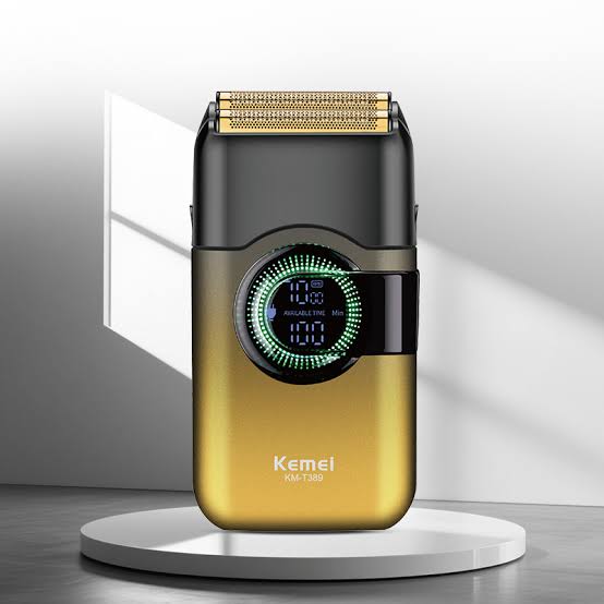 images (1) Kemei KM-T389 USB-rechargeable electric foil shaver - Image 1