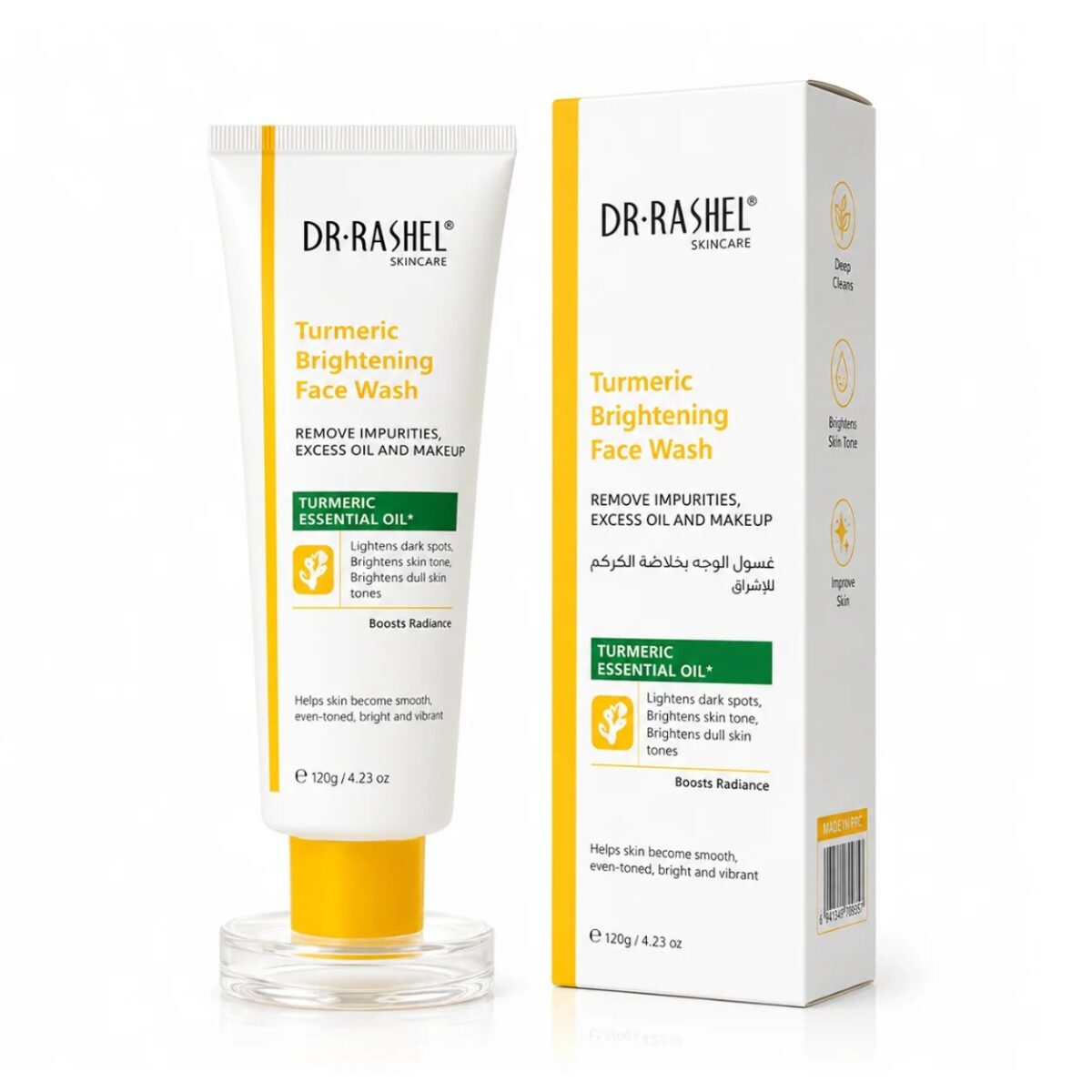 imgi_1_download_66_9ea04e92-a07d-44d0-b876-4666b2048c47 Dr. Rashel Turmeric Brightening Face Wash - Image 1
