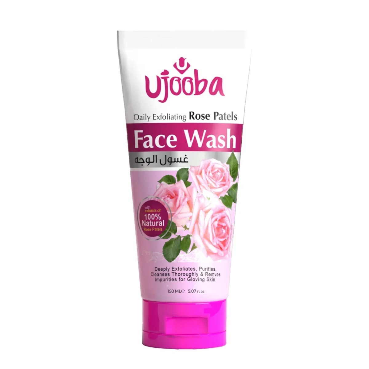 imgi_2_1_0601f2e4-a2cb-4c3d-aaed-a72ec7a6e3d7 Ujooba Daily Cleansing Rose Petals Face Wash - 150ml - Image 1